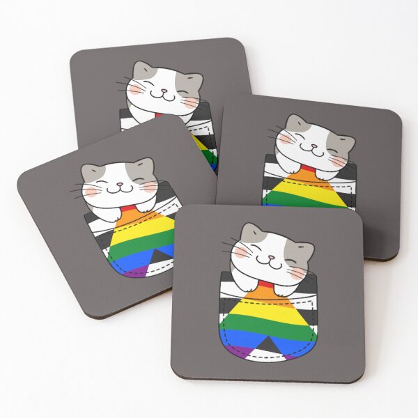 Item preview, Gato Ally Pride en bolsillo falso designed and sold by everything4eva.