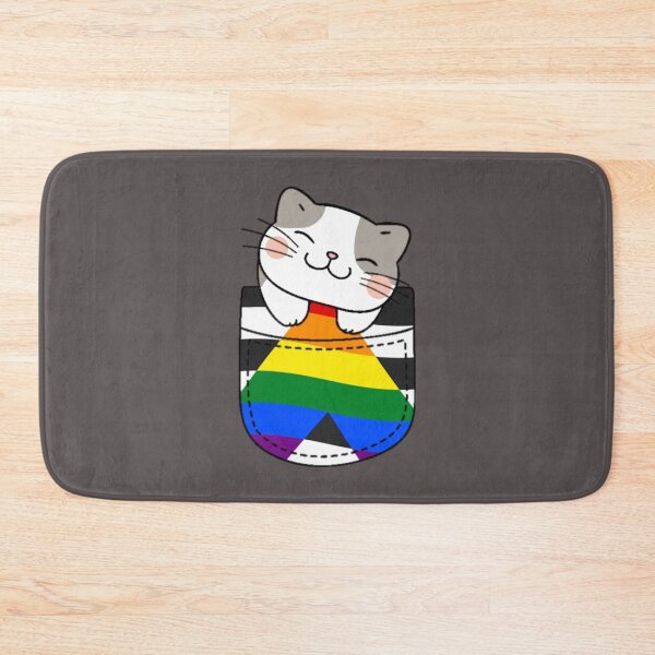 Item preview, Ally Pride Cat in Faux Pocket designed and sold by everything4eva.