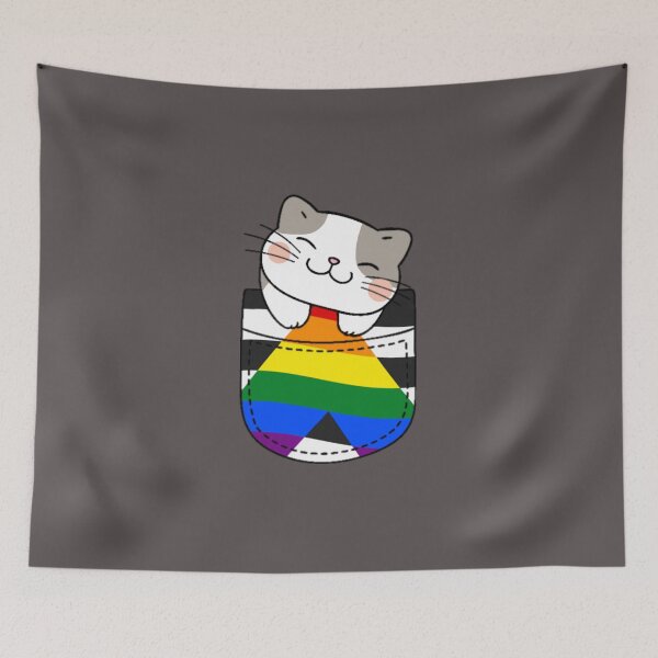 Item preview, Gato Ally Pride en bolsillo falso designed and sold by everything4eva.