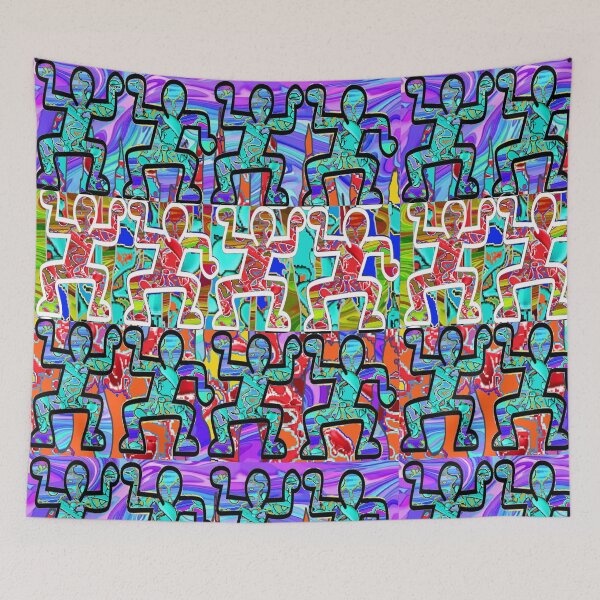Item preview, graffiti pop art dancers festival art 7777 designed and sold by LowEndGraphics.