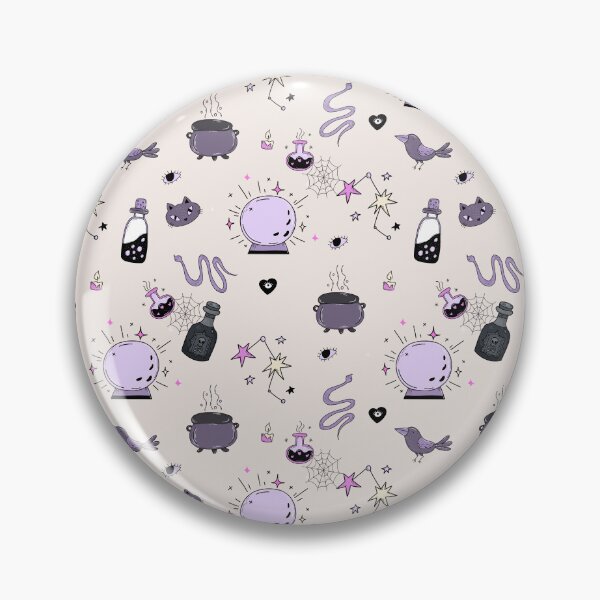 Item preview, Witchcraft colored doodles pattern designed and sold by MonochromeEcho.
