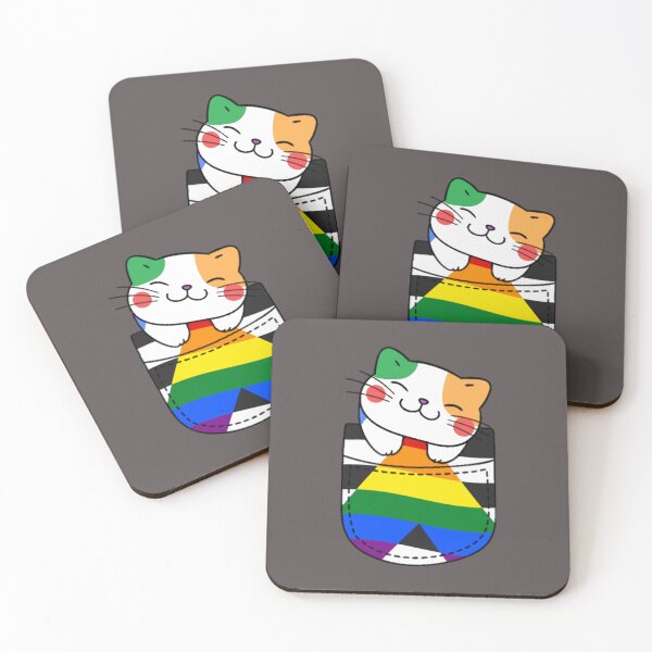 Item preview, Gato Ally Pride en bolsillo falso designed and sold by everything4eva.