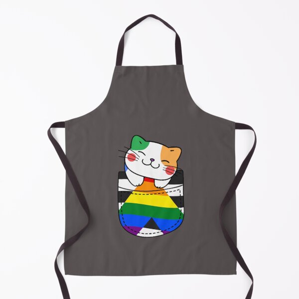 Item preview, Ally Pride Cat in Faux Pocket designed and sold by everything4eva.