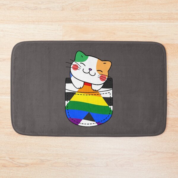 Item preview, Ally Pride Cat in Faux Pocket designed and sold by everything4eva.