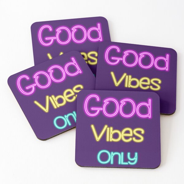 Item preview, Good vibes only colorful neon designed and sold by AnnArtshock.