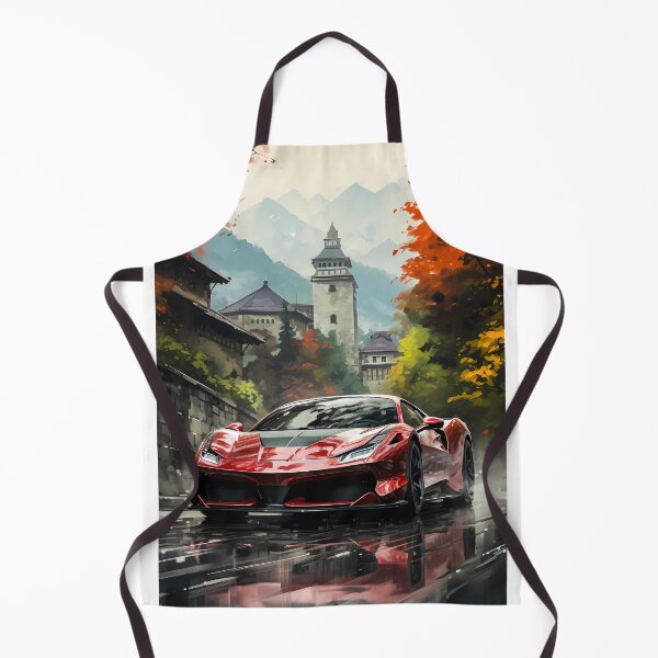 Item preview, Ferrari F8 Tributo Superdeportivo moderno y esplendor otoñal designed and sold by RevUpDesign.