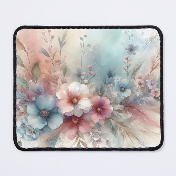 Item preview, Watercolor Washes": Soft pastel floral background designed and sold by BlackCatspet1.