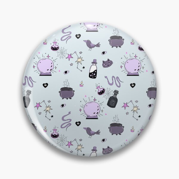 Item preview, Witchcraft colored doodles pattern blue designed and sold by MonochromeEcho.