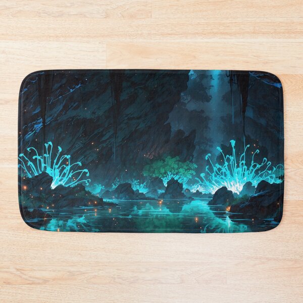 Item preview, Mystic Falls Enchanted Night with Luminous Flora designed and sold by ArtComixHaven.