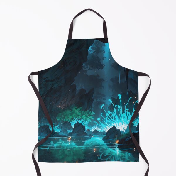 Item preview, Mystic Falls Enchanted Night with Luminous Flora designed and sold by ArtComixHaven.