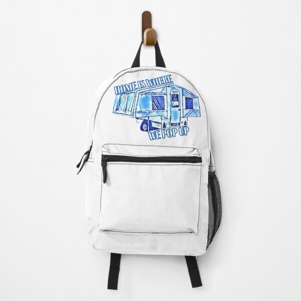 Item preview, Home is Where We Pop Up Blue and White Trailer Tent designed and sold by BeccaAelishe.