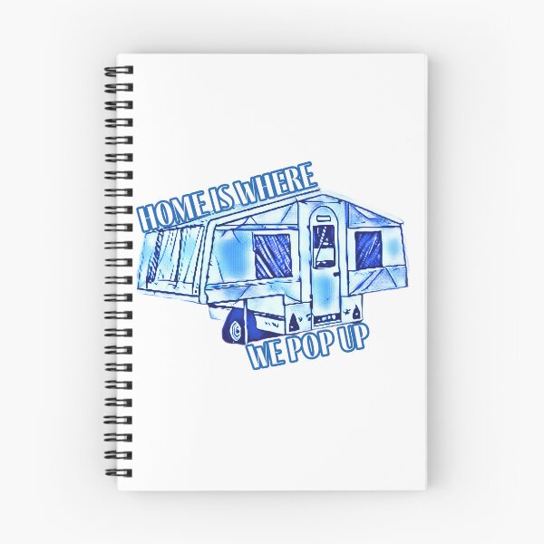 Item preview, Home is Where We Pop Up Blue and White Trailer Tent designed and sold by BeccaAelishe.