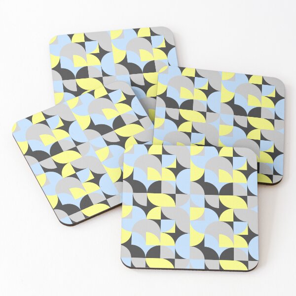 Item preview, Grid of Semis Blue Yellow designed and sold by tristanmillward.