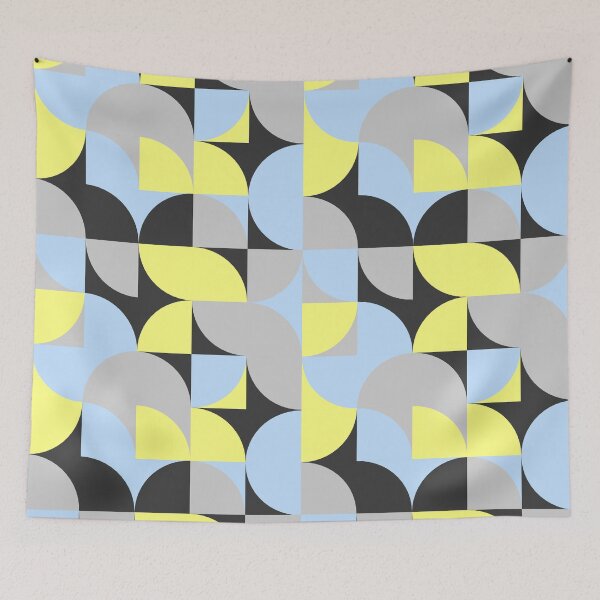 Item preview, Grid of Semis Blue Yellow designed and sold by tristanmillward.