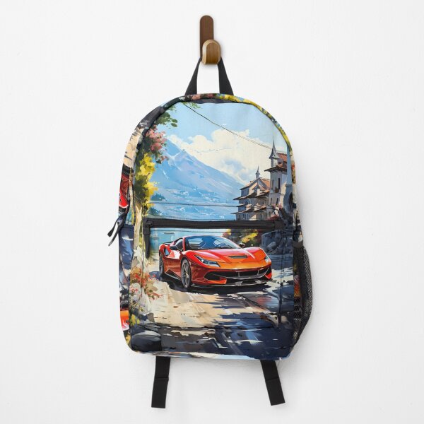 Item preview, Rojo Ferrari F8 Tributo junto al lago italiano de Garda designed and sold by RevUpDesign.