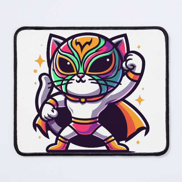 Item preview, Mighty Meow: The Luchador Cat designed and sold by InklingIris.