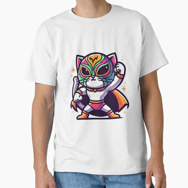 Item preview, Mighty Meow: The Luchador Cat designed and sold by InklingIris.