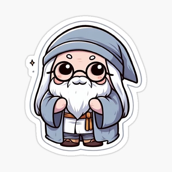 Artikel-Vorschau von Chibi Dumbledore, designt und verkauft von StickersNPeels.
