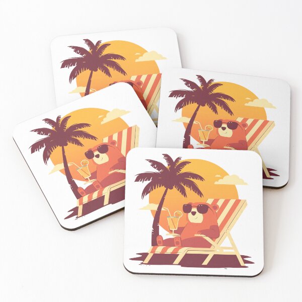 Item preview, Chilling Bear on Sunny Beach designed and sold by ImprintEmporium.