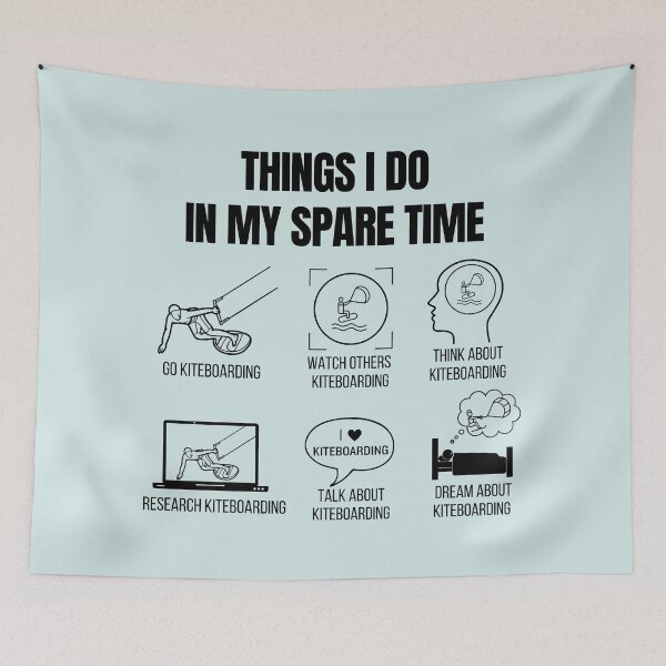 Item preview, Kiteboarding Lover Things I Do in My Spare Time Kiteboarder designed and sold by MomentumCloset.