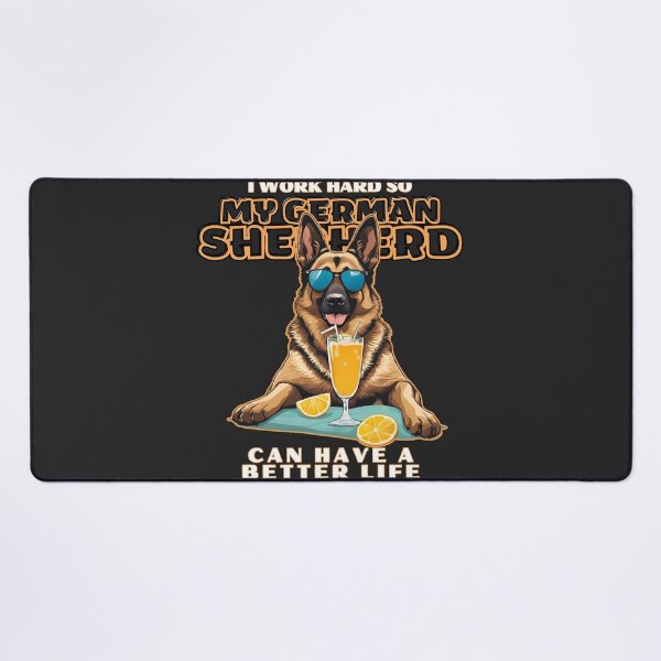Item preview, German shepherd Lovers "I work hard so my amazing Pembroke welsh corgi dog dog can have a better life" designed and sold by GoodyPaws.