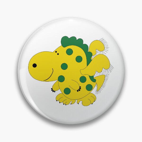 Artikelvorschau, Lächelnder Drache. Leuchtend gelber Drache. Digitale Kunst entworfen und verkauft von Baltuka.