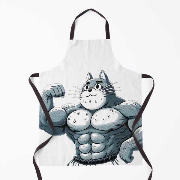 Item preview, Muscle Cat, Buff Kitty, Six-pack Anime Cat designed and sold by cutenesss.