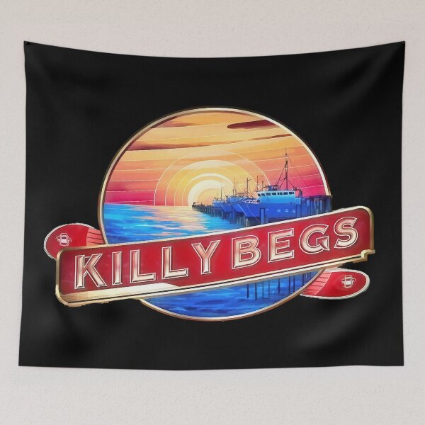 Item preview, Killybegs Retro Sunset Style County Donegal Ireland designed and sold by OliDesigns.