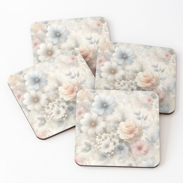 Item preview, Pastel petals floral patterns designed and sold by BlackCatspet1.