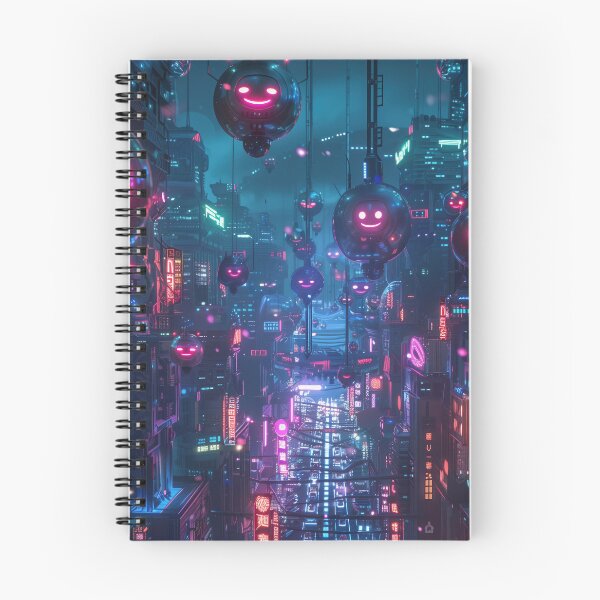 Item preview, Smiley Bots in Neon City designed and sold by palmyst.