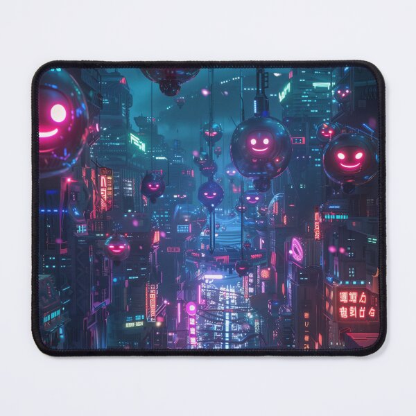 Item preview, Smiley Bots in Neon City designed and sold by palmyst.