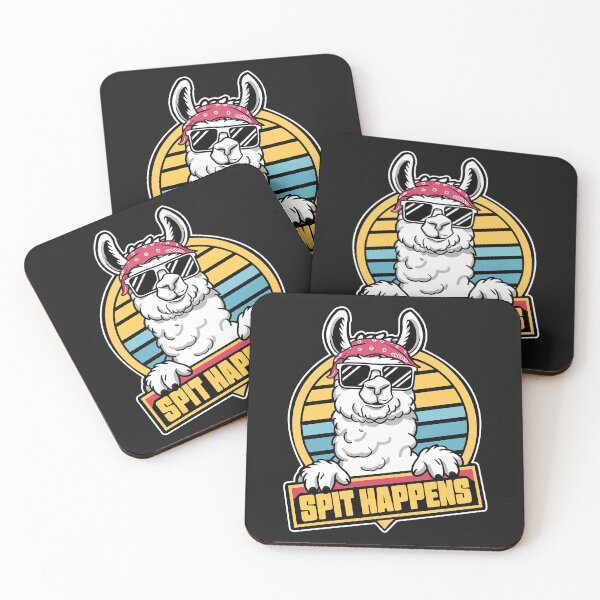 Item preview, ''Spit Happens'' Funny Llama Kawaii Flute Player T-Shirt designed and sold by Witty Shirts.