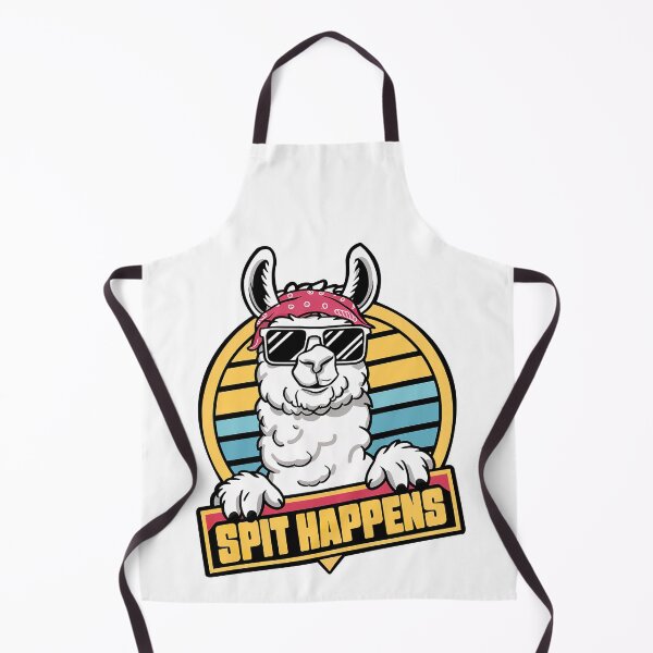 Item preview, ''Spit Happens'' Funny Llama Kawaii Flute Player T-Shirt designed and sold by Witty Shirts.