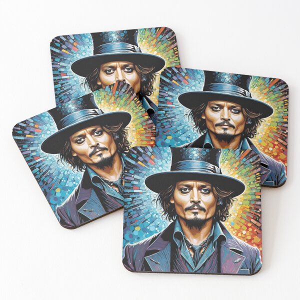 Item preview, johnny depp, fan art, mascot, drawing, art designed and sold by DonnaBlankaArt.
