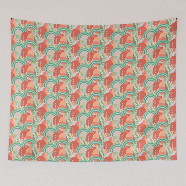 Item preview, Large abstract shapes, Orange and turquoise designed and sold by Alex  Blud.