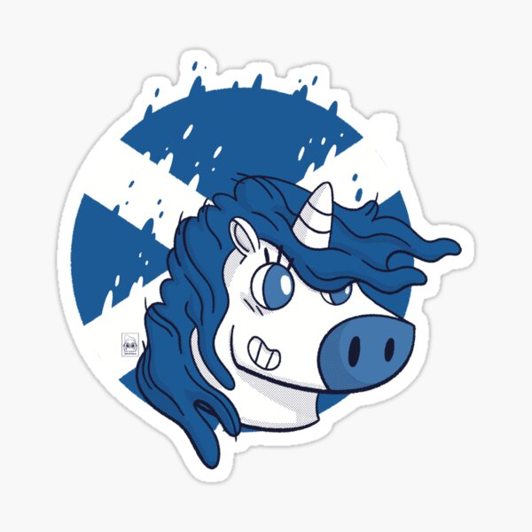 Scotland Unicorn Sticker