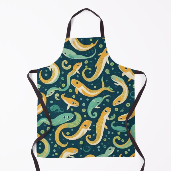Item preview, Cute Cartoon Eel Marine Life Allover Pattern designed and sold by DreamCraze.