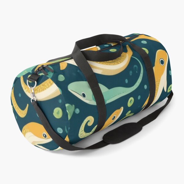 Item preview, Cute Cartoon Eel Marine Life Allover Pattern designed and sold by DreamCraze.
