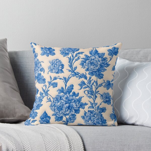 Item preview, Blue Bloom Symphony Seamless Pattern designed and sold by Wishing-Wings.