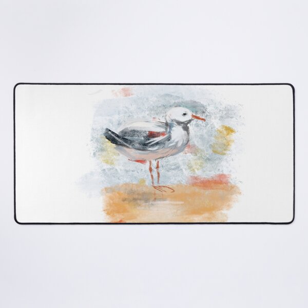 Item preview, Seagul standing on the beach designed and sold by IrinaKochArt.