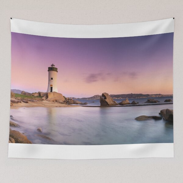 Item preview, Punta Palau Lighthouse Panorama designed and sold by DiFigianoPhoto.