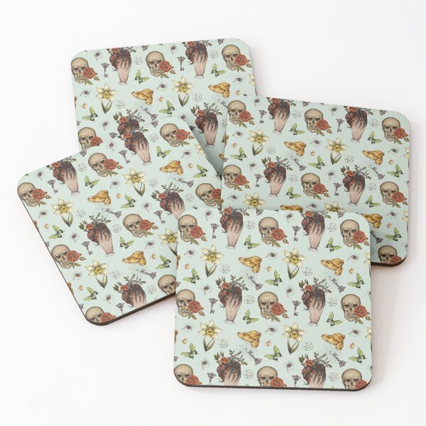 Item preview, Witchcraft watercolor pattern green designed and sold by MonochromeEcho.