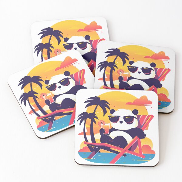 Item preview, Panda's Perfect Beach Day: Sipping Sunshine and Serenity designed and sold by ImprintEmporium.