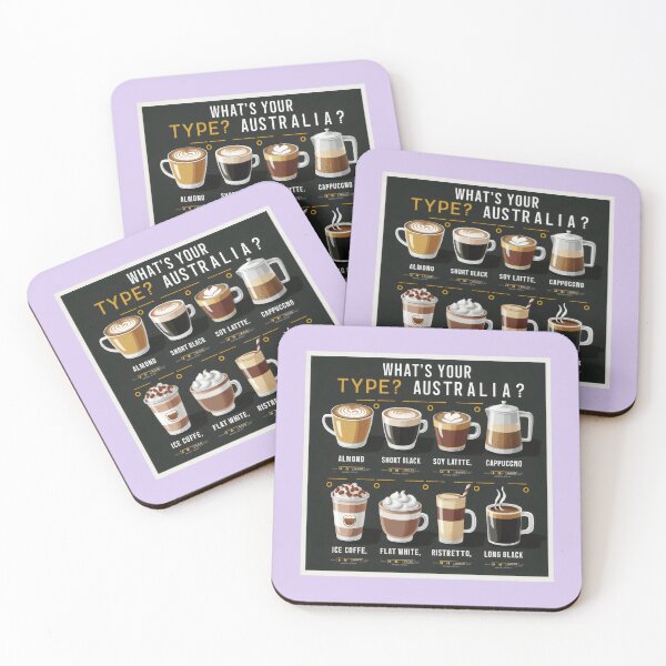 Item preview, What's your type of coffee Australia designed and sold by AldeaPod.