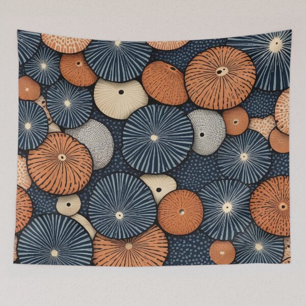 Item preview, Marine Sea Urchin Geometric Pattern designed and sold by DreamCraze.