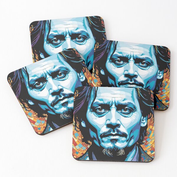 Item preview, johnny depp, fan art, mascot, drawing, art designed and sold by DonnaBlankaArt.