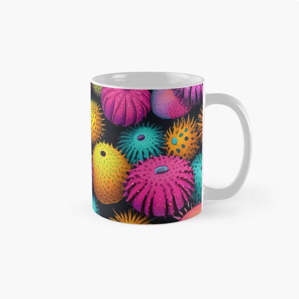 Item preview, Colorful Neon Sea Urchin Ocean Life Pattern designed and sold by DreamCraze.