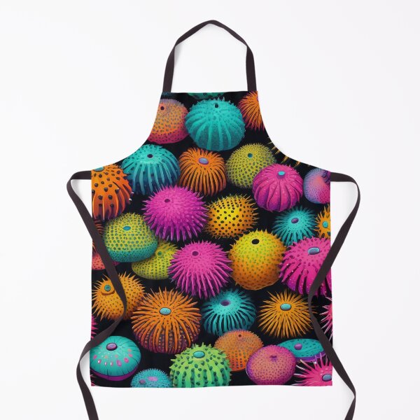 Item preview, Colorful Neon Sea Urchin Ocean Life Pattern designed and sold by DreamCraze.
