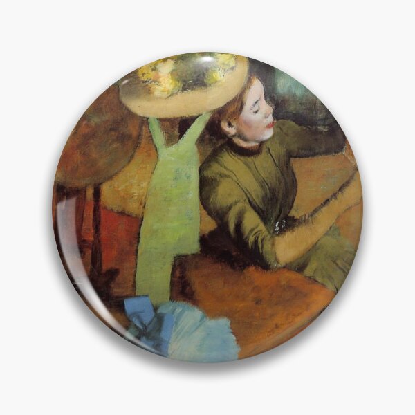 Item preview, The Millinery Shop Woman with Hats Edgar Degas painting designed and sold by ArtUnova.