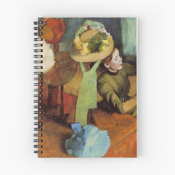 Item preview, The Millinery Shop Woman with Hats Edgar Degas painting designed and sold by ArtUnova.